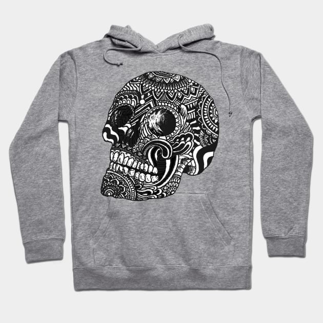 Tibetan skull Hoodie by Luke Gray